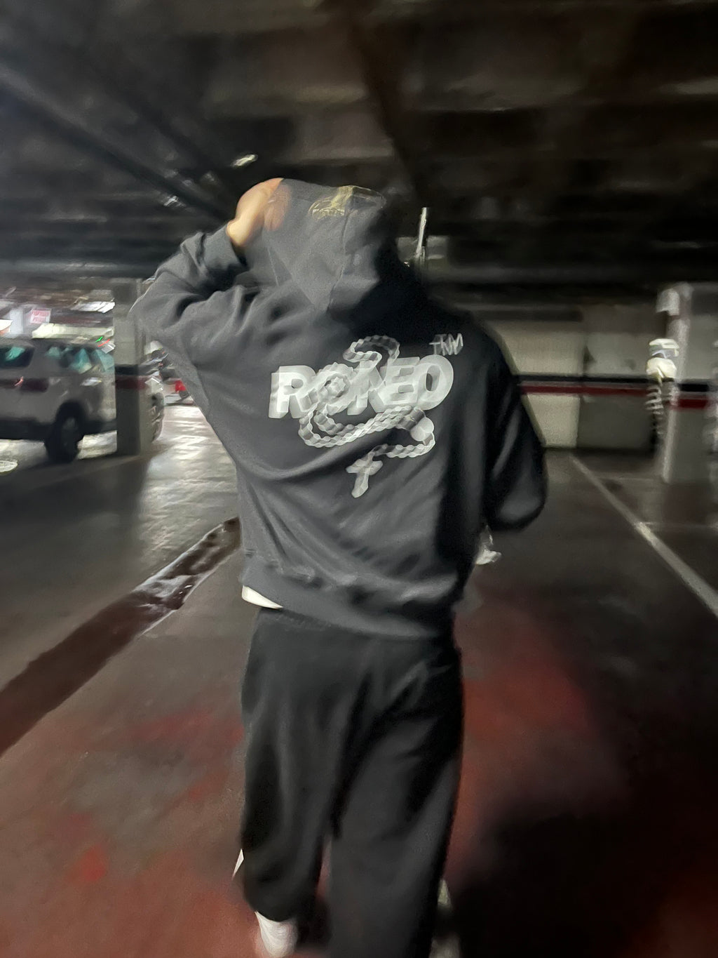 ZIPPER ROSARIO DARK GREY