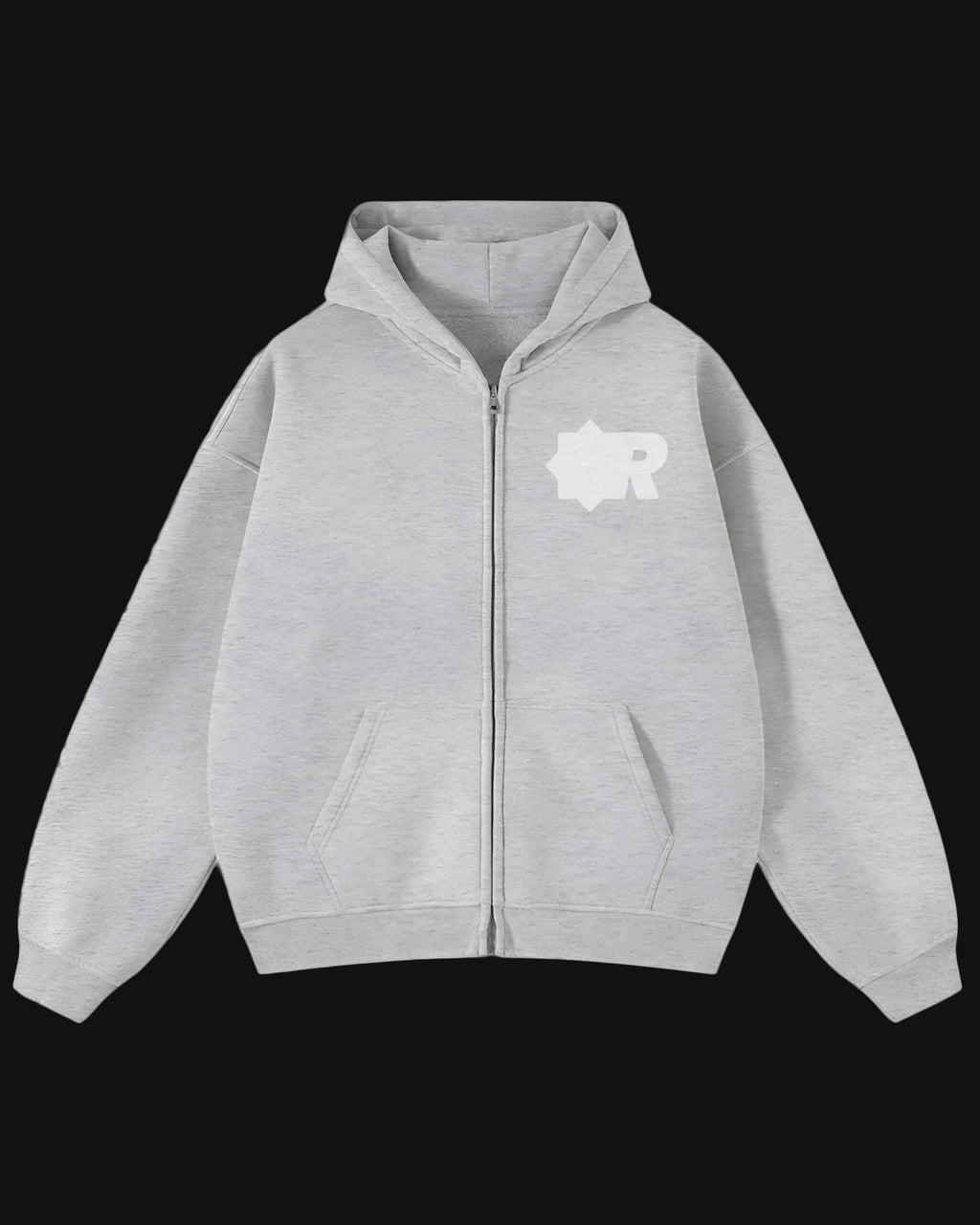 ZIPPER ROSARIO LIGHT GREY