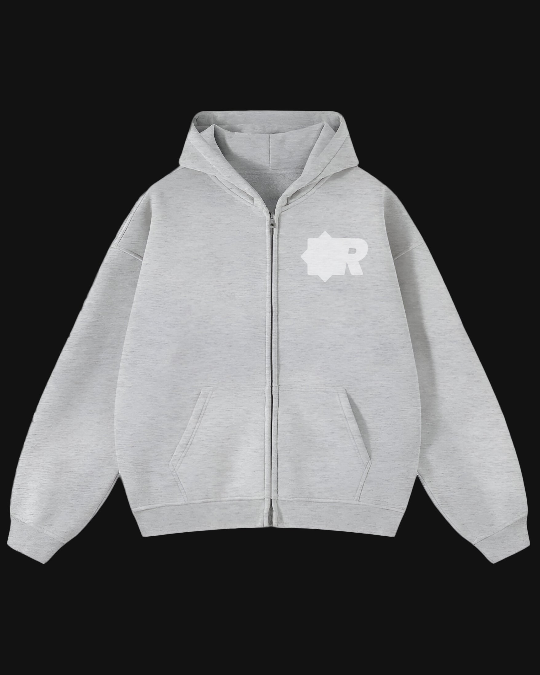 ZIPPER ROSARIO LIGHT GREY